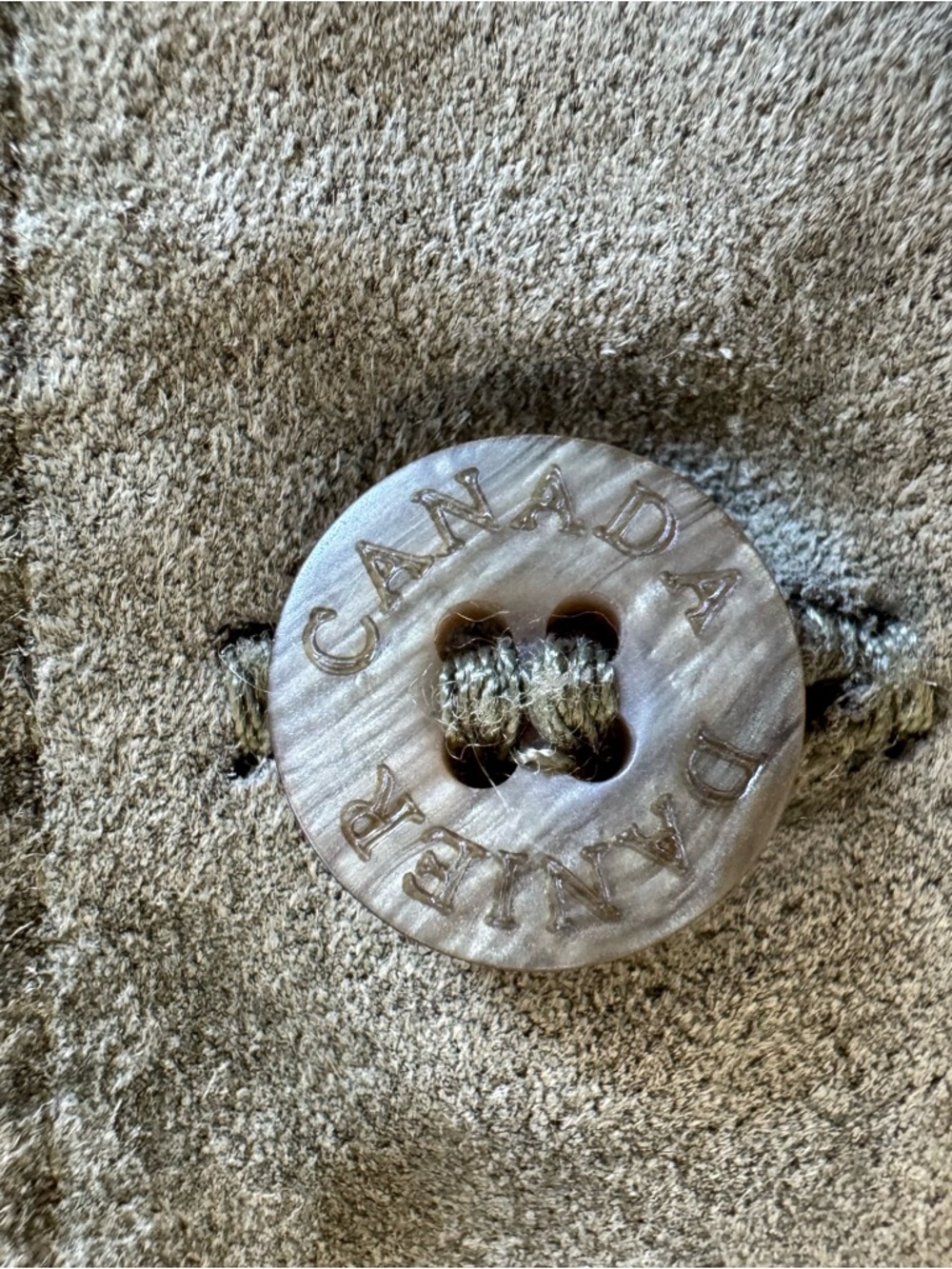 ✨ Danier Canada Olive Green Suede Blazer | Size Large ✨ - Picture 6 of 12